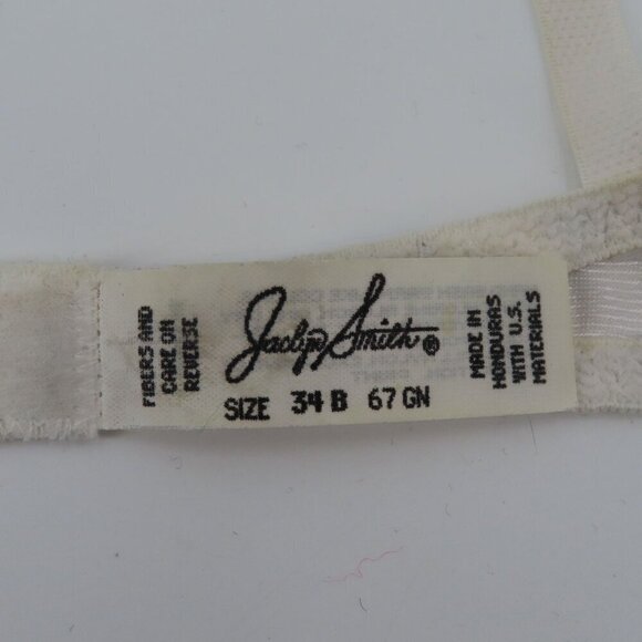 VTG Jaclyn Smith 34B Bra Underwire Lace Trim Padded Floral Flower Print Women - Picture 12 of 15